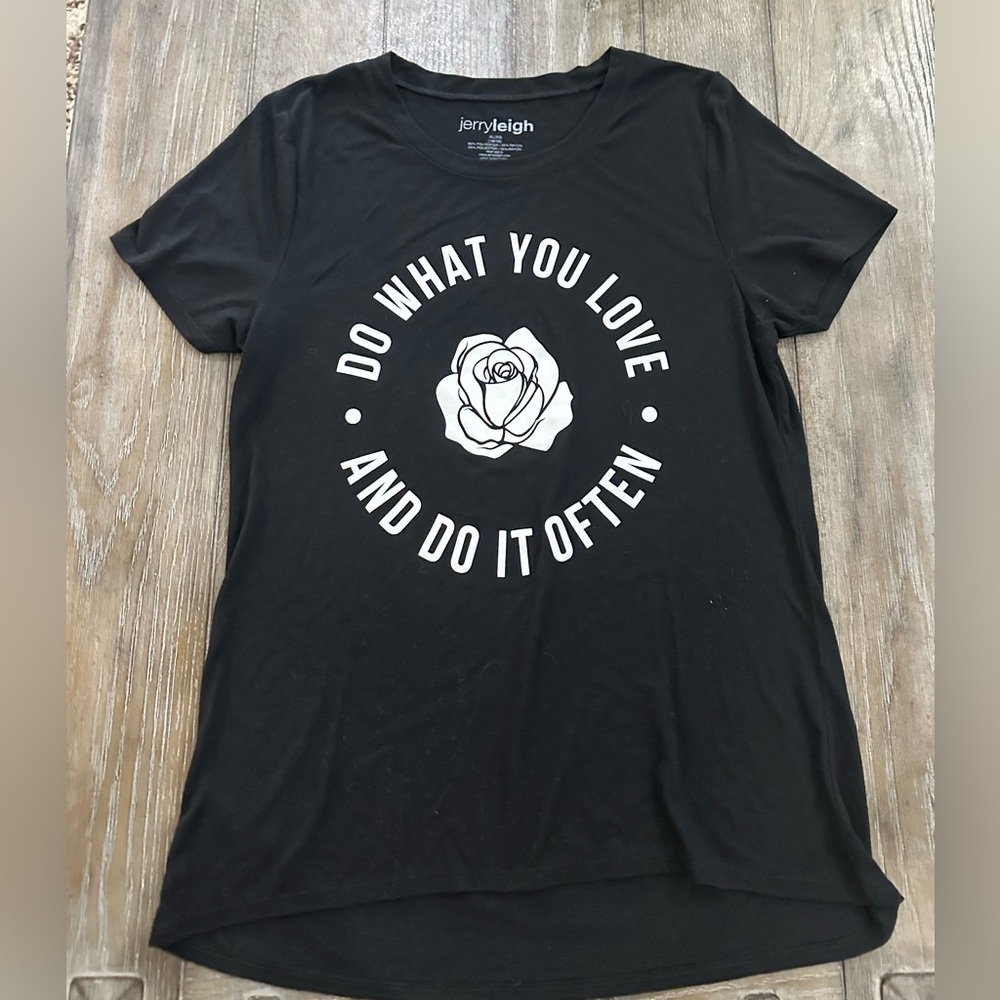 Jerry Leigh Black Graphic Tee - Do What You Love